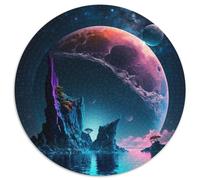 Puzzle 1000 Teile für Erwachsene, Universum, Planetenlandschaft, 1000-teiliges rundes Puzzle, Lernspielzeug für Teenager, Heimbüro-Dekor, 1000 Teile (67,5x67,5cm)