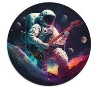 Puzzle 1000 Teile für Erwachsene, Weltraum-Astronauten-Puzzle, rund, für 1000-teilige Familienspieleabende, Heimdekoration und Gehirntraining, Geschenk, 1000 Teile (67,5x67,5cm)