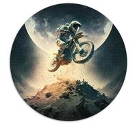 Puzzle 1000 Teile für Erwachsene, Weltraum-Astronauten-Puzzle, rund, Papierpuzzle, perfektes Geschenk für Feiertage und Geburtstage, 1000 Teile (67,5x67,5cm)