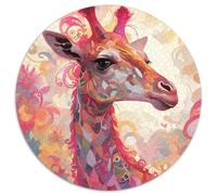 Puzzle 1000 Teile Giraffen-Puzzle, hirnforderndes DIY-Dekorationsspiel, interaktives Familienspielzeug, 1000 Teile (67,5x67,5cm)