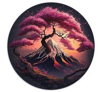 Puzzle 1000 Teile Kirschblüten-Mount Fuji, Denksport-Puzzle, DIY-Dekorationsspiel, interaktives Familienspielzeug, 1000 Teile (67,5x67,5cm)