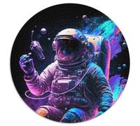 Puzzle 1000 Teile, Neon-Astronauten-Puzzle für Erwachsene, Denksport-Spiel für Teenager und Familieninteraktion, 1000 Teile (67,5x67,5cm)