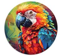 Puzzle 1000 Teile, Papagei, 1000 Teile, runde Puzzles für Erwachsene, ideal für Familienspaß, Entspannung und Urlaubsgeschenke, 1000 Teile (67,5x67,5cm)