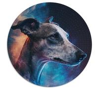 Puzzle 1000 Teile, Whippets Cloud, 1000 Teile, runde Puzzles für Erwachsene, ideal für Familienspaß, Entspannung und Urlaubsgeschenke, 1000 Teile (67,5x67,5cm)
