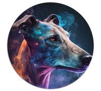 Puzzle 1000 Teile, Whippets Cloud, 1000-teiliges rundes Puzzle für Erwachsene, perfekt für Teenager und Sammler, ideale Heimdekoration und Reisegeschenk, 1000 Teile (67,5x67,5cm)