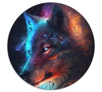 Puzzle 1000 Teile Wolfsnebel, rundes Puzzle 1000 Teile, anspruchsvolles Denkspiel für Teenager, unterhaltsames interaktives Spiel für die ganze Familie, 1000 Teile (67,5x67,5cm)