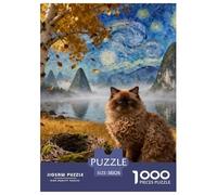 Puzzle 1000 Teiles Bora Katze Für Die Ganze Familie Herausforderndes Rätsel Herausforderung Spielzeug Pädagogisches Spiel Home Dekoration 38x26cm/1000pcs