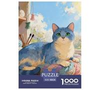 Puzzle 1000 Teiles Brazilian Kurzhaar Cat Für Erwachsene Und Kinder Ab 14 Jahren Klassische Puzzles Geschenk Schwer Pädagogisches Spielzeug Pädagogisches Spiel Home Dekoration 38x26cm/1000pcs