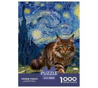 Puzzle 1000 Teiles Norwegische Waldkatte Für Die Ganze Familie Klassische Puzzles Geschenk Schwer Pädagogisches Spielzeug Pädagogisches Spiel Home Dekoration 38x26cm/1000pcs