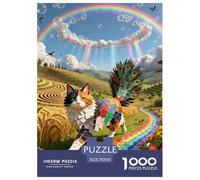 Puzzle 1000 Teiles Norwegische Waldkatte Für Erwachsen Kinder Herausforderndes Rätsel Interaktives Spielzeug Pädagogisches Spiel Home Dekoration 70x50cm/1000pcs