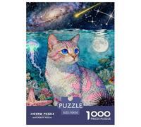 Puzzle 1000 Teiles Ocicat Für Die Ganze Familie Herausforderndes Rätsel Schwer Pädagogisches Spielzeug Pädagogisches Spiel Home Dekoration 70x50cm/1000pcs