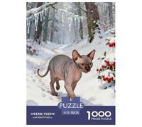Puzzle 1000 Teiles Peter die kahle Katze Für Die Ganze Familie Herausforderndes Rätsel Herausforderung Spielzeug Pädagogisches Spiel Home Dekoration 38x26cm/1000pcs