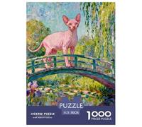 Puzzle 1000 Teiles Peter die kahle Katze Für Erwachsen Kinder Klassische Puzzles Herausforderung Spielzeug Pädagogisches Spiel Home Dekoration 38x26cm/1000pcs