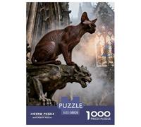 Puzzle 1000 Teiles Peter die kahle Katze Für Erwachsen Kinder Klassische Puzzles Herausforderung Spielzeug Pädagogisches Spiel Home Dekoration 38x26cm/1000pcs