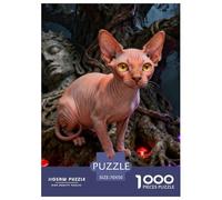 Puzzle 1000 Teiles Peter die kahle Katze Für Erwachsene Teens Kinder Herausforderndes Rätsel Herausforderung Spielzeug Pädagogisches Spiel Home Dekoration 70x50cm/1000pcs