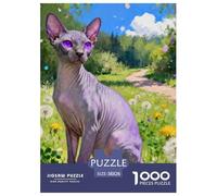 Puzzle 1000 Teiles Peter die kahle Katze Für Erwachsene Und Kinder Ab 14 Jahren Klassische Puzzles Herausforderung Spielzeug Pädagogisches Spiel Home Dekoration 38x26cm/1000pcs