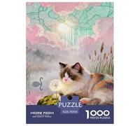 Puzzle 1000 Teiles Ragdoll Für Erwachsene Teens Kinder Herausforderndes Rätsel Herausforderung Spielzeug Pädagogisches Spiel Home Dekoration 70x50cm/1000pcs