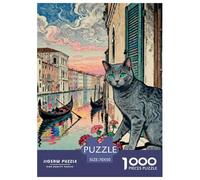 Puzzle 1000 Teiles Russische blaue Katze Für Die Ganze Familie Herausforderndes Rätsel Herausforderung Spielzeug Pädagogisches Spiel Home Dekoration 70x50cm/1000pcs