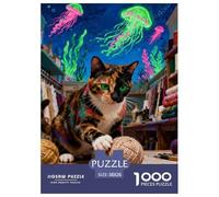 Puzzle 1000 Teiles Schildkröte Katze Für Erwachsene Und Kinder Klassische Puzzles Geschenk Herausforderung Spielzeug Pädagogisches Spiel Home Dekoration 38x26cm/1000pcs
