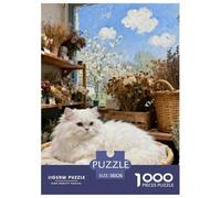 Puzzle 1000 Teiles Tiffany Katze Für Die Ganze Familie Klassische Puzzles Interaktives Spielzeug Pädagogisches Spiel Home Dekoration 38x26cm/1000pcs
