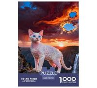 Puzzle 1000 Teiles von Devon Rex Für Erwachsene Und Kinder Ab 14 Jahren Herausforderndes Rätsel Schwer Pädagogisches Spielzeug Pädagogisches Spiel Home Dekoration 70x50cm/1000pcs