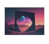 Puzzle 1000pcs(38x26cm) Per Adolescenti Beyond The Neon Horizon Puzzle Per Adulti Gioco Rompicapo Analisi E Logica Regali Per Amici E Familiari 1000pcs(38x26cm)