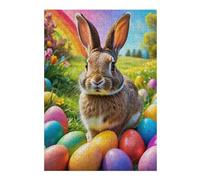 Puzzle 1000pcs(38x26cm) Per Adolescenti Easter Bunny with Colorful Eggs Puzzle Per Adulti Gioco Pratico Per Divertimento in Famiglia Regali Antistress 1000pcs(38x26cm)