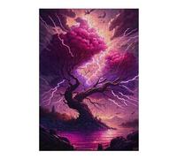 Puzzle 1000pcs(38x26cm) Per Adolescenti Electric Storm Tree Puzzle Per Adulti Gioco Pratico Per Divertimento in Famiglia Regali Antistress 1000pcs(38x26cm)