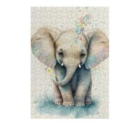 Puzzle 1000pcs(38x26cm) Per Adolescenti Funny Little Elephant Puzzle Per Adulti Giochi Rilassanti Staycation Ammazzare Il Tempo Offerta Come Regalo Per Tutta La Famiglia 1000pcs(38x26cm)