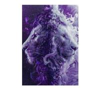 Puzzle 1000pcs(38x26cm) Per Adolescenti Purple Lion Art Print Puzzle Per Adulti Gioco Pratico Sfida Difficile Regalo Di Compleanno, Regali, 1000pcs(38x26cm)