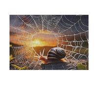Puzzle 1000pcs(38x26cm) Per Adolescenti Snail And Spider Web 03 Puzzle Per Adulti Giochi Rilassanti Staycation Ammazzare Il Tempo Offerta Come Regalo Per Tutta La Famiglia 1000pcs(38x26cm)