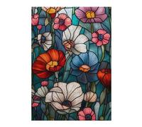 Puzzle 1000pcs(38x26cm) Per Adolescenti Stained Glass Floral Panel-1 Puzzle Per Adulti Gioco Rompicapo Antistress Regali Di Compleanno E Unici 1000pcs(38x26cm)