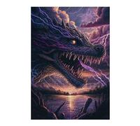 Puzzle 1000pcs(38x26cm) Per Adolescenti Thunder Dragon's Roar Puzzle Per Adulti Giochi Rilassanti Sfida Difficile Regalo Di Compleanno, Regali, 1000pcs(38x26cm)