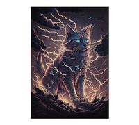 Puzzle 1000pcs(38x26cm) Per Adolescenti Thundering Cat Magic Puzzle Per Adulti Gioco Rompicapo Decorazione Da Parete Ideale Come Regalo 1000pcs(38x26cm)