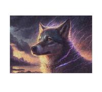 Puzzle 1000pcs(38x26cm) Per Adolescenti Thundering Wolf Artwork Puzzle Per Adolescenti Giochi Rilassanti Decorazione Perfetta Riduzione Dello Stress Regali 1000pcs(38x26cm)