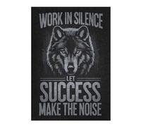 Puzzle 1000pcs(38x26cm) Per Adolescenti Wolf Work Hard In Silence Puzzle Per Adulti Giochi Rilassanti Staycation Ammazzare Il Tempo Offerta Come Regalo Per Tutta La Famiglia 1000pcs(38x26cm)