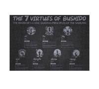 Puzzle 1000pcs(38x26cm) Per Adulti 7 Virtues of Bushido - Samurai Code For Success Puzzle Per Adulti Gioco Rompicapo Decorazione Perfetta Aiuta Ad Allenare Il Cervello 1000pcs(38x26cm)