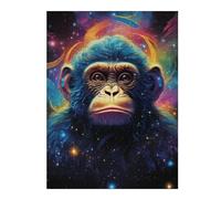 Puzzle 1000pcs(52x38cm) Per Adolescenti Cosmic Monkey Art Print Puzzle Divertenti Per Adolescenti, Giochi Che Migliorano La Memoria, Regali Per Amici E Familiari 1000pcs(52x38cm)