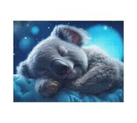 Puzzle 1000pcs(52x38cm) Per Adolescenti Cute Sleeping Koala Puzzle Per Adulti Gioco Pratico Di Assemblaggio Del Modello Ottimo Regalo Per I Giocatori 1000pcs(52x38cm)