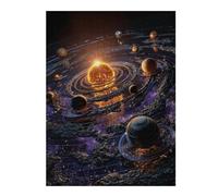 Puzzle 1000pcs(52x38cm) Per Adolescenti Exploring The Solar System A Visual Journey Puzzle Per Adulti Gioco Rompicapo Antistress Regali Di Compleanno E Unici 1000pcs(52x38cm)