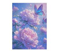 Puzzle 1000pcs(52x38cm) Per Adolescenti Peony Blossoms & Butterflies Puzzle Per Adolescenti Giochi Rilassanti Ma Divertenti E Umoristici Difficili E Stimolanti 1000pcs(52x38cm)