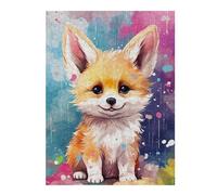 Puzzle 1000pcs(52x38cm) Per Adolescenti Rainbow Fox Cub Art Print Puzzle Per Adolescenti Giochi Rilassanti Ma Divertenti E Umoristici Difficili E Stimolanti 1000pcs(52x38cm)