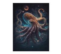 Puzzle 1000pcs(52x38cm) Per Adolescenti Space Octopus Art Print Puzzle Per Adulti Giochi Rilassanti Sfida Difficile Regalo Di Compleanno, Regali, 1000pcs(52x38cm)