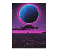 Puzzle 1000pcs(52x38cm) Per Adulti Neon Desert Night Sky Puzzle Per Adulti Giochi Rilassanti Decorazione Perfetta Per Compleanno, Natale 1000pcs(52x38cm)