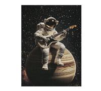 Puzzle 1000pcs(52x38cm) Space Guitar Hero Astronaut Playing Electric Guitar on Jupiter! Puzzle Per Adulti Gioco Per Famiglie Regali Per Donne Ideali Come Regali Per Tutta La Famiglia 1000pcs(52x38cm)