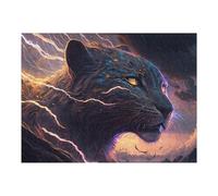 Puzzle 1000pcs(52x38cm) Thundering Leopard Wild Power Unleashed -1 Puzzle Per Adulti Giocattolo Decorazione Da Parete Vacanza A Casa Passatempo Compleanno E Regali 1000pcs(52x38cm)