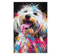 Puzzle 1000pcs(75x50cm) Per Adolescenti Colorful Abstract Dog Art Print-33 Puzzle Per Adolescenti Giochi Rilassanti Ma Divertenti E Umoristici Regalo Di Compleanno, Regali, 1000pcs(75x50cm)
