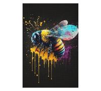 Puzzle 1000pcs(75x50cm) Per Adolescenti Colorful Bee Art Print Puzzle Per Adolescenti Giochi Rilassanti Ma Divertenti E Umoristici Regalo Di Compleanno, Regali, 1000pcs(75x50cm)