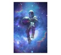 Puzzle 1000pcs(75x50cm) Per Adolescenti Cosmic Astronaut Floating with Planet Puzzle Per Adulti Gioco Rompicapo Decorazione Da Parete Ideale Come Regalo 1000pcs(75x50cm)
