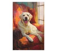 Puzzle 1000pcs(75x50cm) Per Adolescenti Cozy Yellow Lab Portrait Puzzle Per Adulti Gioco Pratico Decorazione Perfetta Aiuta Ad Allenare Il Cervello 1000pcs(75x50cm)